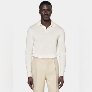 Suitsupply Cream Polo Shirt